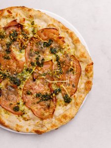 Mortedella Pistachio Pizza
