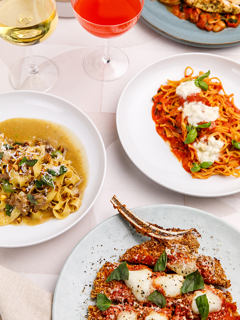 Table full of shareable food